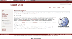 Desktop Screenshot of escortwing.wikidot.com