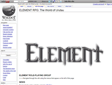 Tablet Screenshot of elementrpg.wikidot.com