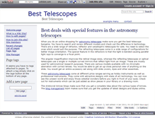 Tablet Screenshot of besttelescopes.wikidot.com