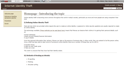 Desktop Screenshot of internetidentitytheft.wikidot.com