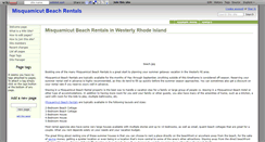 Desktop Screenshot of misquamicutbeachrentals.wikidot.com