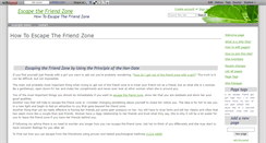 Desktop Screenshot of escapethefriendzone.wikidot.com