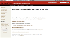 Desktop Screenshot of merchantwars.wikidot.com