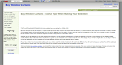 Desktop Screenshot of baywindowcurtains.wikidot.com