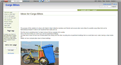 Desktop Screenshot of cargobikes.wikidot.com