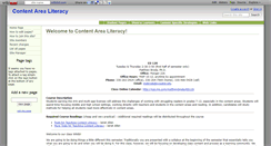 Desktop Screenshot of contentarealiteracy.wikidot.com