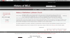 Desktop Screenshot of bethlutheranhistory.wikidot.com