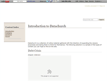 Tablet Screenshot of datachurch.wikidot.com