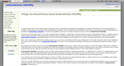 Desktop Screenshot of endometriosisinfertility.wikidot.com