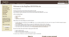Desktop Screenshot of dogtime.wikidot.com