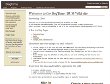 Tablet Screenshot of dogtime.wikidot.com