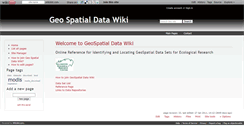 Desktop Screenshot of geospatialdatawiki.wikidot.com