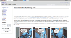 Desktop Screenshot of nightwing.wikidot.com