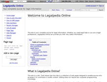 Tablet Screenshot of legalpediaonline.wikidot.com