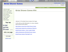 Tablet Screenshot of allbridalshowergames.wikidot.com