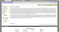 Desktop Screenshot of matchmaking-blog.wikidot.com