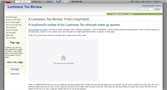 Desktop Screenshot of luminesstanreview.wikidot.com
