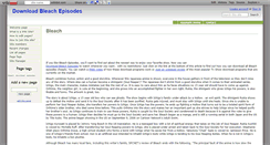 Desktop Screenshot of downloadbleachepisodes.wikidot.com