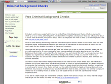 Tablet Screenshot of freecriminalbackground-checks.wikidot.com