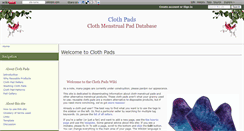 Desktop Screenshot of clothpads.wikidot.com