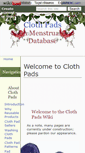 Mobile Screenshot of clothpads.wikidot.com