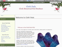 Tablet Screenshot of clothpads.wikidot.com