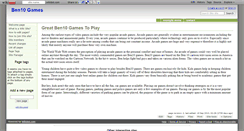 Desktop Screenshot of ben10gamesonline.wikidot.com