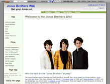 Tablet Screenshot of jonasbrothers.wikidot.com