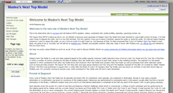 Desktop Screenshot of madeasnexttopmodel.wikidot.com