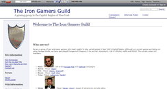 Desktop Screenshot of irongamersguild.wikidot.com