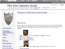 Tablet Screenshot of irongamersguild.wikidot.com