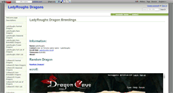 Desktop Screenshot of ladyroughsdragonbreeding.wikidot.com