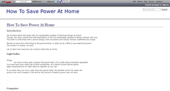Desktop Screenshot of how-to-save-power-at-home.wikidot.com