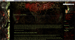 Desktop Screenshot of cultofcthulhu.wikidot.com