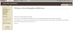 Desktop Screenshot of freewebtemplates.wikidot.com