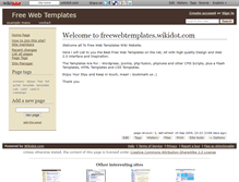Tablet Screenshot of freewebtemplates.wikidot.com