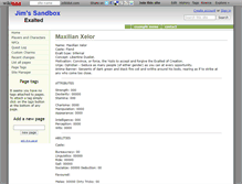 Tablet Screenshot of jimssandbox.wikidot.com