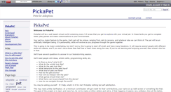 Desktop Screenshot of pickapet.wikidot.com