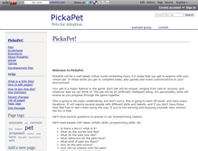 Tablet Screenshot of pickapet.wikidot.com