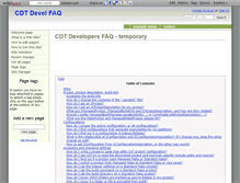 Tablet Screenshot of cdt-devel-faq.wikidot.com