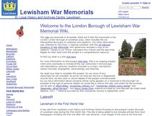 Tablet Screenshot of lewishamwarmemorials.wikidot.com