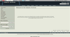 Desktop Screenshot of galacticarchives.wikidot.com