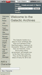 Mobile Screenshot of galacticarchives.wikidot.com