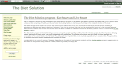 Desktop Screenshot of dietsolutionprogram.wikidot.com