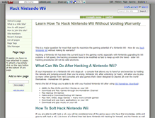 Tablet Screenshot of hack-nintendo-wii.wikidot.com