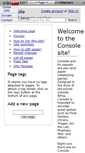 Mobile Screenshot of console.wikidot.com