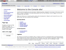 Tablet Screenshot of console.wikidot.com
