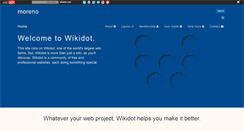 Desktop Screenshot of moreno.wikidot.com