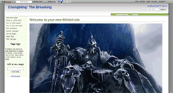 Desktop Screenshot of changelingthedreaming.wikidot.com