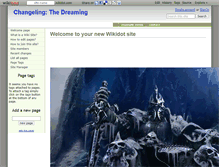 Tablet Screenshot of changelingthedreaming.wikidot.com